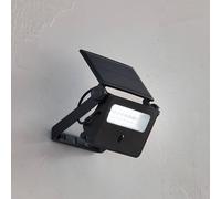 Lindby LED solar wall light Rikard, black, stainless steel