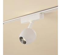 Lindby LED spot 48 V Lumaro, white, Ø6cm, plastic, dimmable