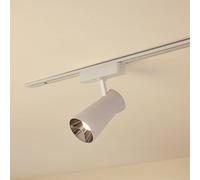 Lindby LED spot 48 V Lumaro, white, Ø7cm, plastic, dimmable