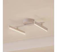 Lindby LED spotlight Eldrin, white, 2-bulb, light points