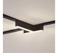 Lindby LED strip 48 V Lumaro, black, T-shape, dimmable