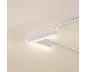 Lindby LED strip 48 V Lumaro,white,L-shaped,plastic,dimmable