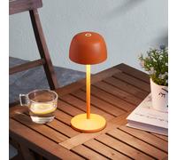 Lindby LED table lamp Areitty, orange, set of 2, aluminium