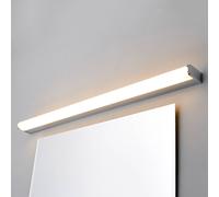 Lindby LED wall lamp Philippa, rounded, 88cm, chrome, IP44