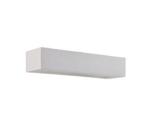 Lindby Led Wall Light, White Plaster Bedroom Classic Up Down Hallway Modern Living Room Lamp Bedside Uplighter G9 36cm