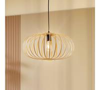 Lindby Lielle pendant light, natural bamboo, Ø 50 cm