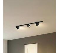 Lindby Linaro track lighting system, set of 3 Brinja, LED, black