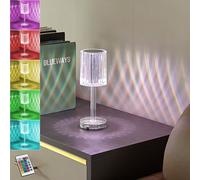 Lindby LED LED Table Lamp Louane USB Aansluiting with Remote Control (Vintage) Synthetic Living Room/Dining Room White (1 Llamas, Bulbs Included) - Table Lamp, Desk Lamp