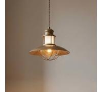 Lindby Ceiling Light Louisanne dimmable (Maritime) in Brown Made of Metal for e.g. Hallway (1 Light Source, E27) from Pendant Lighting lamp Hanging Ceiling