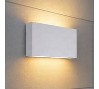 Lindby Lucande Jarte LED outdoor wall light, 20 cm, white, IP65