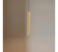 Lindby Lumaro LED pendant light, gold, 27 cm, 48V, dimmable