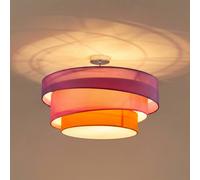 Lindby Ceiling Light Melia dimmable (Modern) in Pink Made of Textile for e.g. Living Room & Dining (3 Light Sources, E27) from Ceiling lamp