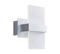 Lindby Modern LED Wall Light 'Yorick' (White, 13 cm W x 18 cm H) for Living Room, Dining Room, Bedroom, Kitchen, Hallway, Office, Loft, Apartment, House