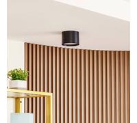 Lindby Nivoria LED spotlight, Ø 12 cm, 15 W, black, metal