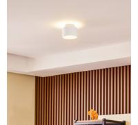 Lindby Nivoria LED spotlight, 11cm diameter, 15W, white, metal