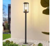 Lindby Ojali path light, round, dark grey