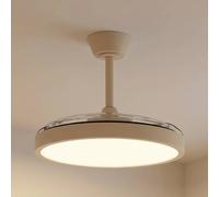 Lindby Orasu LED ceiling fan, Ø 107 cm, beige, CCT