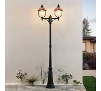 Lindby outdoor light Clint, 225cm, 2-bulb, seawater resistant, E27
