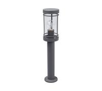 Lindby Outdoor Lights Djori (Modern) in Silver Made of Stainless Steel (1 Light Source, E27) from Pillar Garden Path Bollard lamp