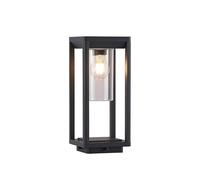 Lindby Outdoor Lights Estami (Modern) in Black Made of Aluminium (1 Light Source, E27) from Pillar Garden Path Bollard lamp