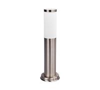 Lindby Outdoor Lights Kristof (Modern) in Silver Made of Stainless Steel (1 Light Source, E27) from Pillar Garden Path Bollard lamp