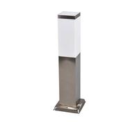 Lindby Outdoor Lights Lorian dimmable (Modern) in Silver Made of Stainless Steel (1 Light Source, E27) from Pillar Garden Path Bollard lamp