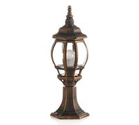 Lindby Outdoor Lights Nadesha dimmable (Antique, Vintage) in Gold (1 Light Source E27) from Pillar Garden Path Bollard lamp