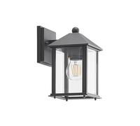 Lindby Outdoor Wall Light Giavanna dimmable (Modern) in Black Made of Aluminium (1 Light Source, E27) from wall lamp for Exterior/Interior Walls House Terrace und Balcony