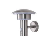 Lindby Outdoor Wall Light Lillie with Motion Detector (Modern) in Silver Made of Stainless Steel (1 Light Source,) from wall lamp for Exterior/Interior Walls, House Terrace und Balcony