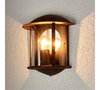 Lindby Maelis outdoor wall light, rust brown, metal, 27 cm, E27