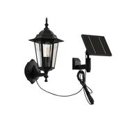 Lindby Outdoor Wall Light Sayata (Modern) in Black Made of Aluminium (1 Light Source,) from wall lamp for Exterior/Interior Walls, House Terrace und Balcony