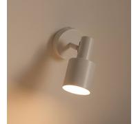 Lindby Ovelia wall spotlight, beige, metal, E27