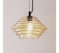 Lindby Pendant lamp, amber, glas