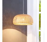 Lindby pendant light Jadwiga, Ø 45 cm, bamboo, E27