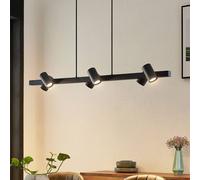 Lindby Ceiling Light Savoli dimmable (Modern) in Black Made of Metal for e.g. Living Room & Dining (6 Light Sources, GU10) from Pendant Lighting lamp Hanging Ceiling