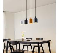 Lindby pendant light Tirane, colourful, metal, length 94 cm, E27