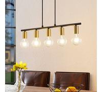Lindby Peppina dining room hanging light, 5-bulb