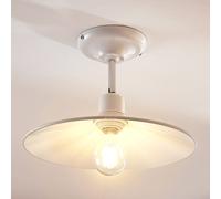 Lindby Phinea white metal ceiling light, vintage look