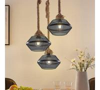 Lindby Rabia hanging light, 3-bulb, bundled