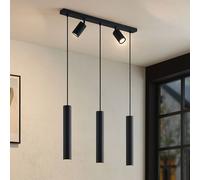 Ceiling Light 'Sanad' dimmable (Modern) in Black Made of Metal for e.g. Living Room & Dining Room (5 Light Sources, GU10) from Lindby | Pendant Lighting, lamp, Hanging lamp, lamp, Ceiling lamp