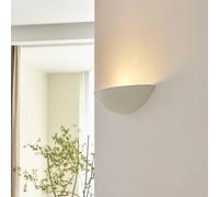 Lindby Shell-shaped plaster wall lamp Guilia