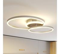 Lindby Smart LED Ceiling Light Edica, 58 cm, Tuya, CCT