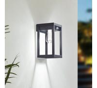 Lindby Smart LED Solar Wall Light Enea, Sensor, CCT, RGB, Tuya