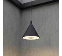 Lindby Soran LED outdoor hanging light, Ø 15 cm, black, IP44