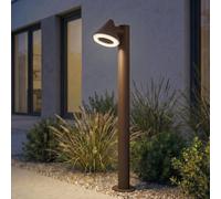 Lindby Soran LED path light, brown, 100 cm, metal, IP44