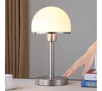 Lindby Stylish table lamp Jolie with glass lampshade