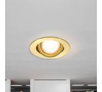 Lindby Sunil recessed spotlight, satin gold