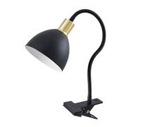 Lindby Table Lamp Genora (Modern) in Black Made of Metal for e.g. Living Room & Dining (1 Light Source, E14) from clamp Light Clip-on Reading lamp