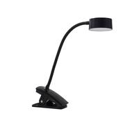 Lindby Table Lamp Maori dimmable (Modern) in Black Made of Metal for e.g. Office & Workroom (1 Light Source,) from clamp Light, Clip-on Reading lamp