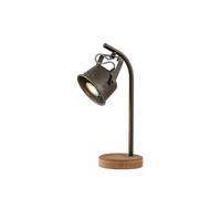 Lindby Table Lamp Rubinjo (Vintage, Antique) in Brown Made of Metal for e.g. Living Room & Dining (1 Light Source GU10) from Desk Lamps